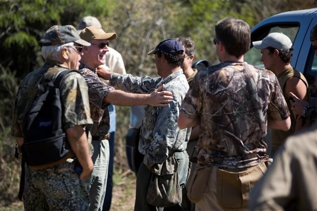 Dove Hunting in Cordoba Argentina - Shooters Meet at the Field